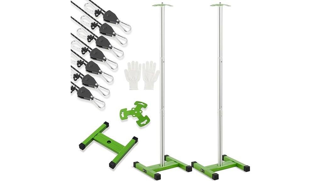 adjustable metal boat cover supports