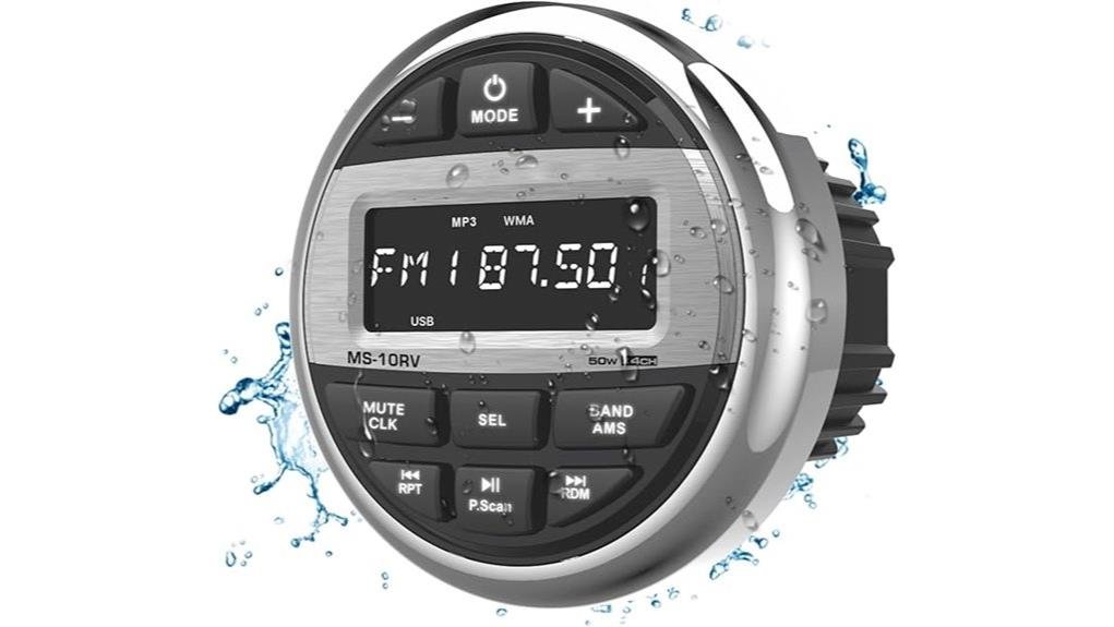 bluetooth marine boat stereo
