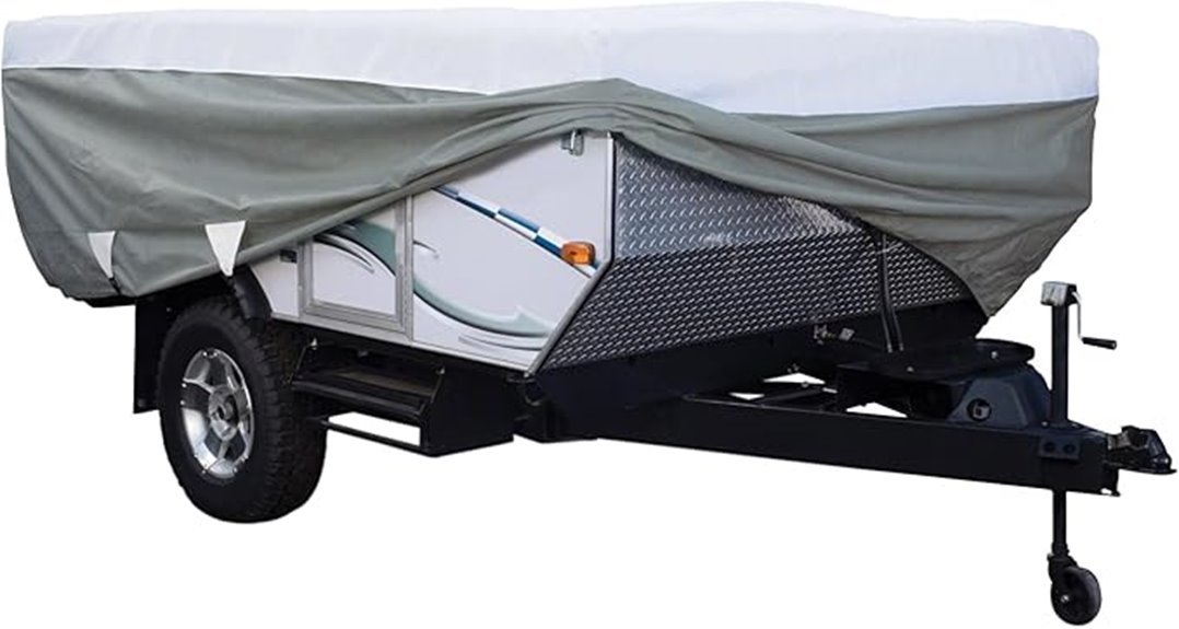 durable fitted folding trailer cover