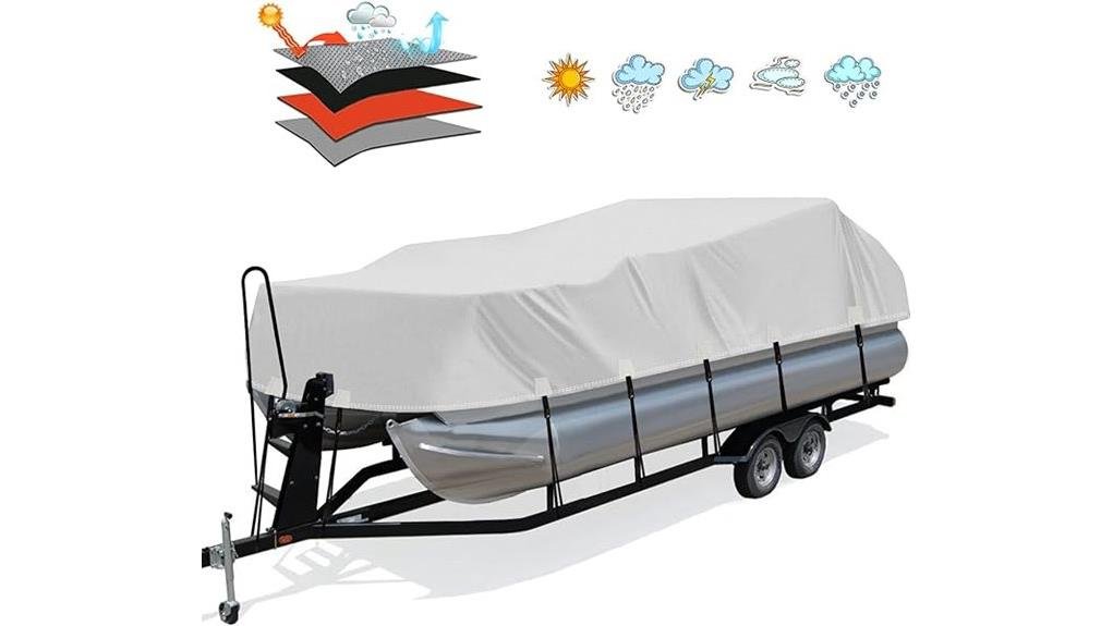 durable trailerable pontoon cover