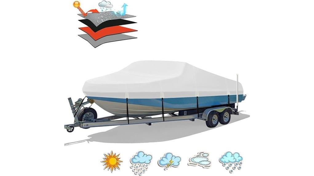 durable waterproof heavy duty boatcover