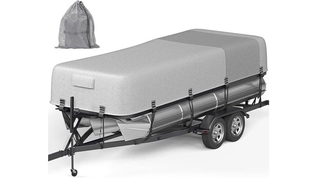 gray 1600d 1200d pontoon cover