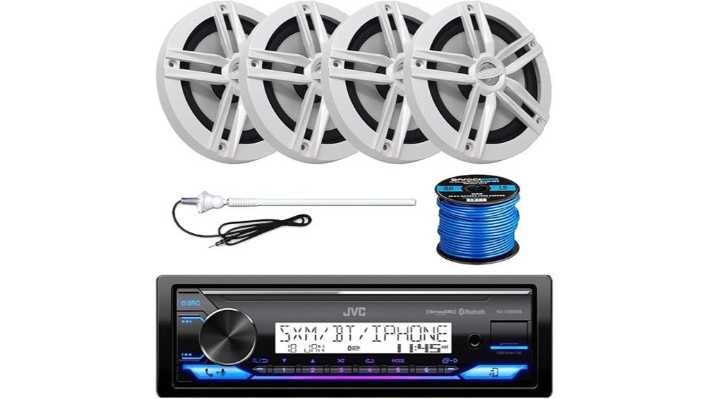 jvc single din marine stereo