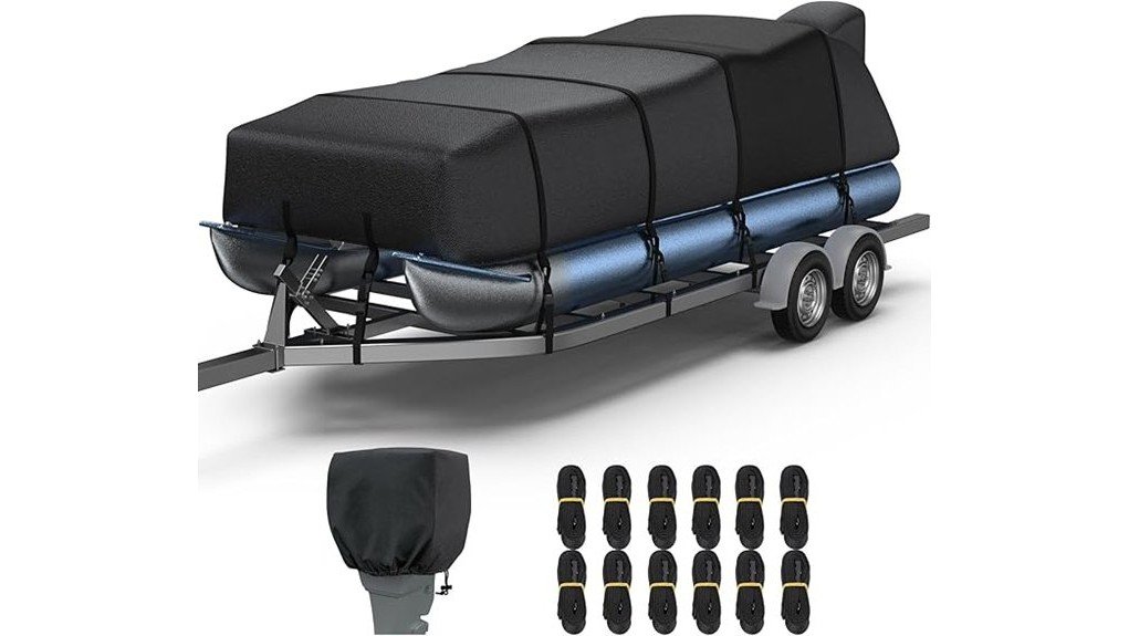 pontoon cover with motor