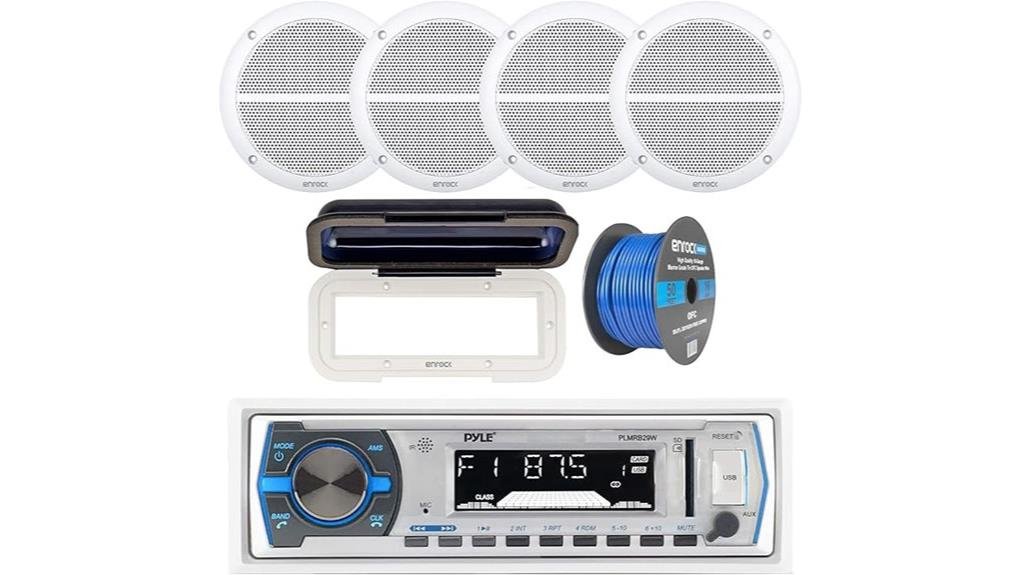 pyle marine stereo bundle