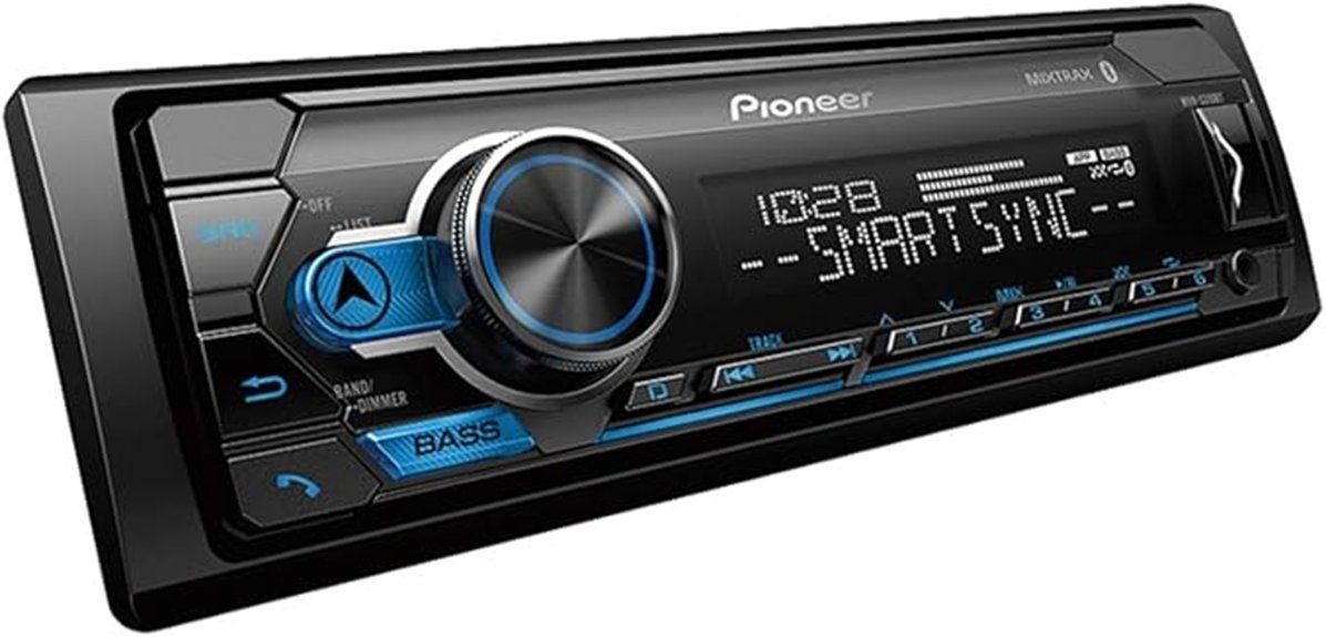 single din bluetooth car receiver