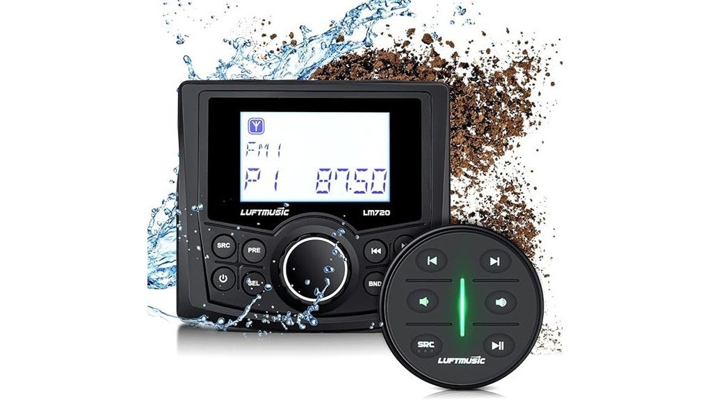 weatherproof bluetooth marine stereo