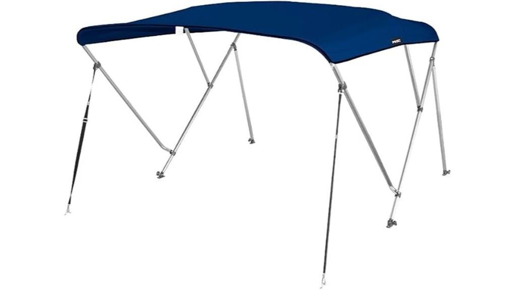 boat cover with bimini
