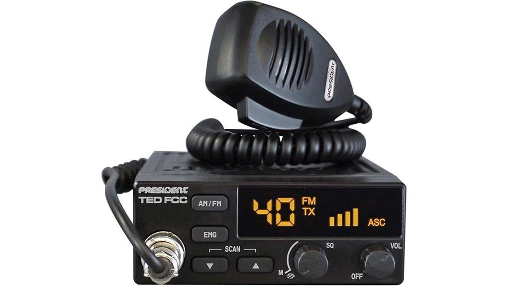 compact 40 channel cb radio