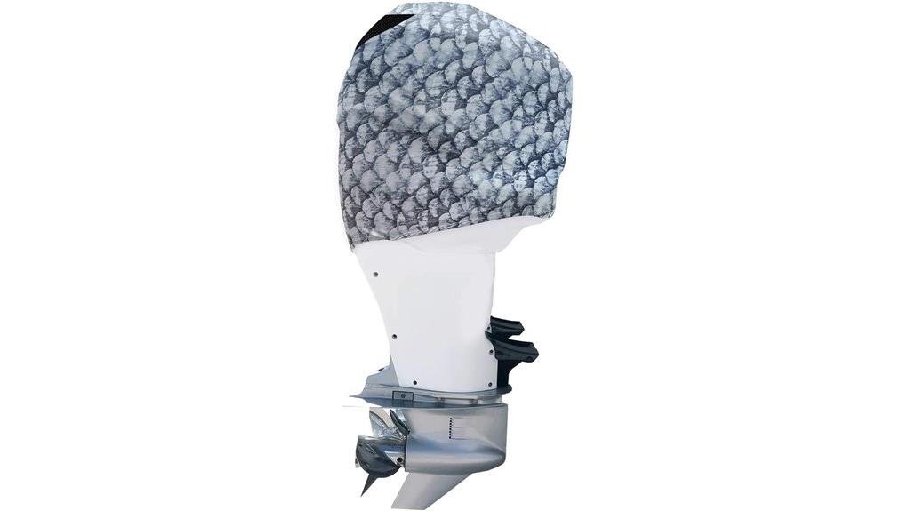 durable grey fishscale motor cover